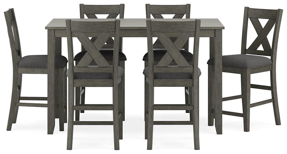 Caitbrook Counter Height Dining Table and Bar Stools (Set of 7) - galleria furniture outlet