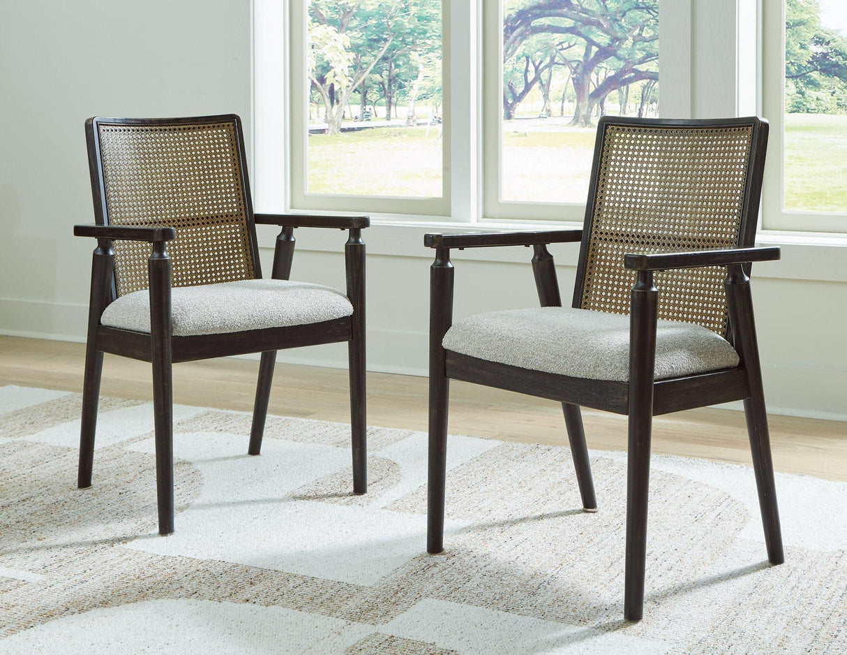 Galliden Dining Arm Chair - galleria furniture outlet