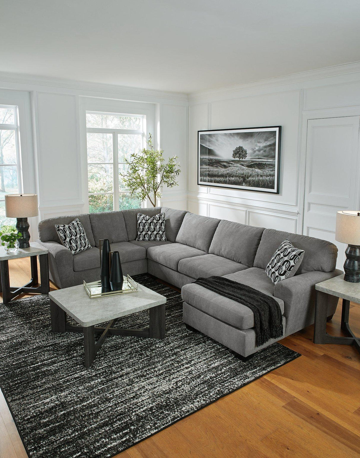 Birkdale Court Sectional with Chaise - galleria furniture outlet
