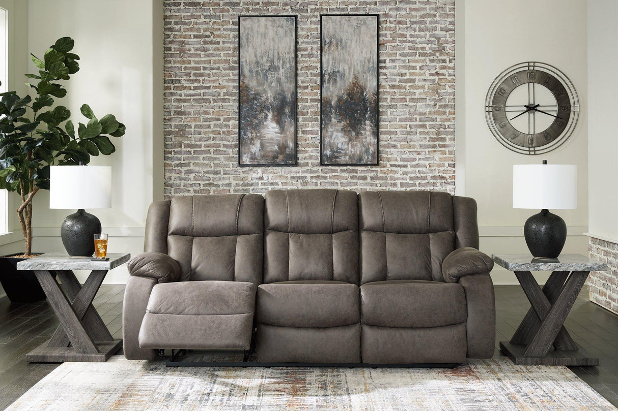 First Base Reclining Sofa - galleria furniture outlet