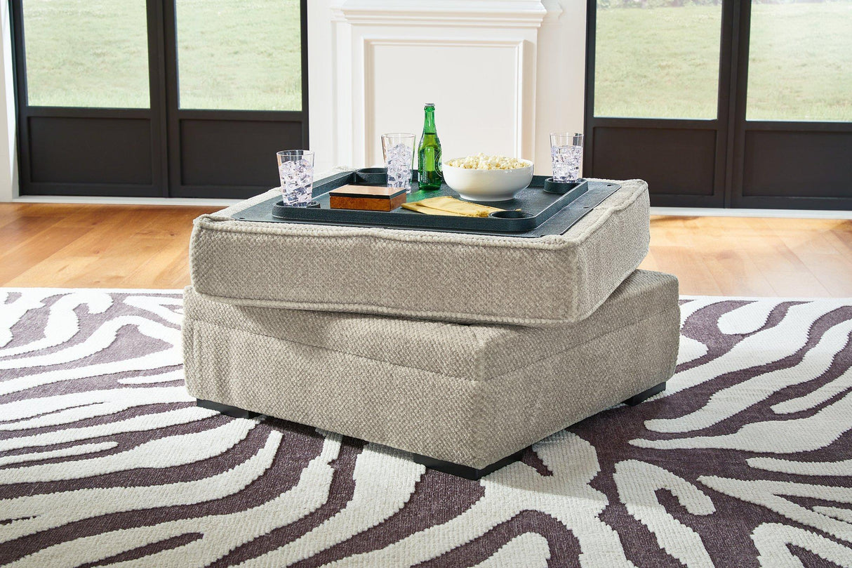 Calnita Ottoman With Storage - galleria furniture outlet