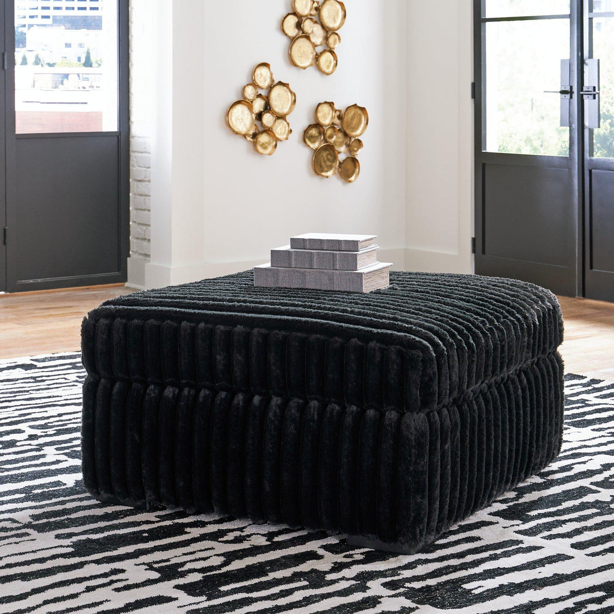 Midnight-Madness Oversized Accent Ottoman - galleria furniture outlet