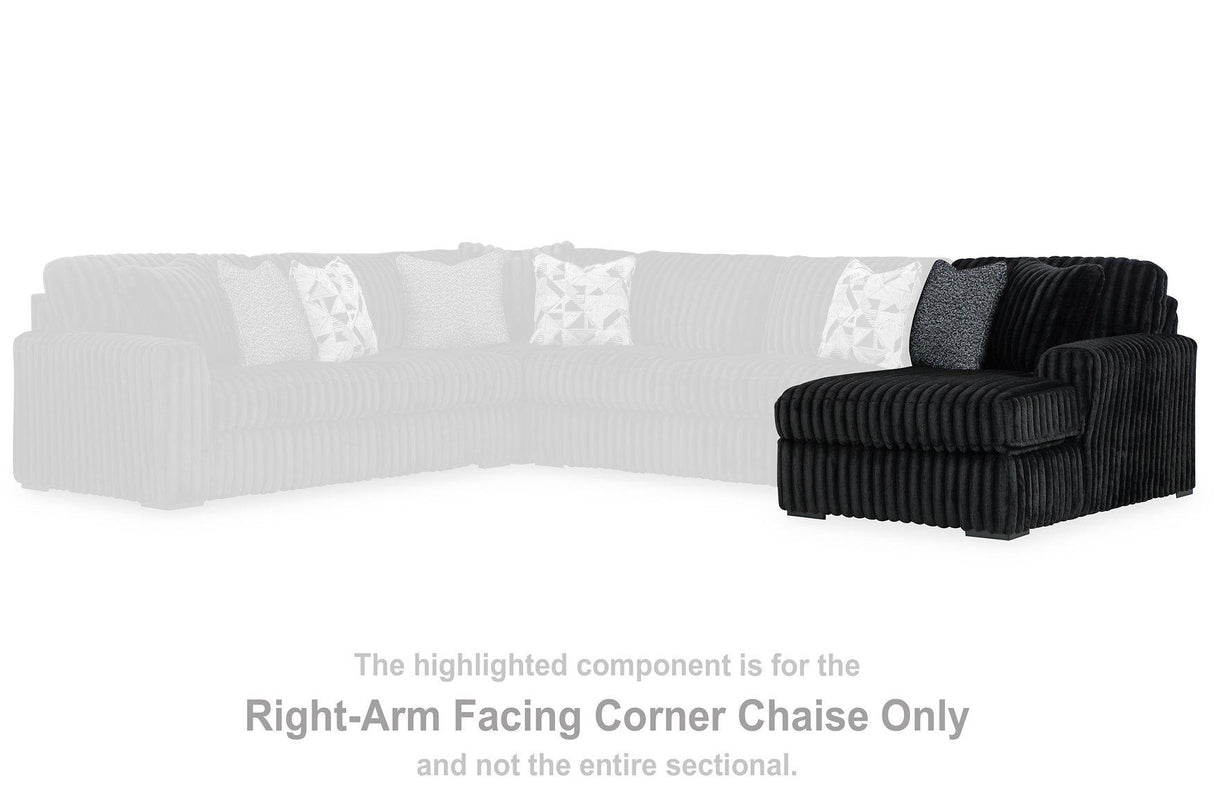 Midnight-Madness Super Chaise - galleria furniture outlet