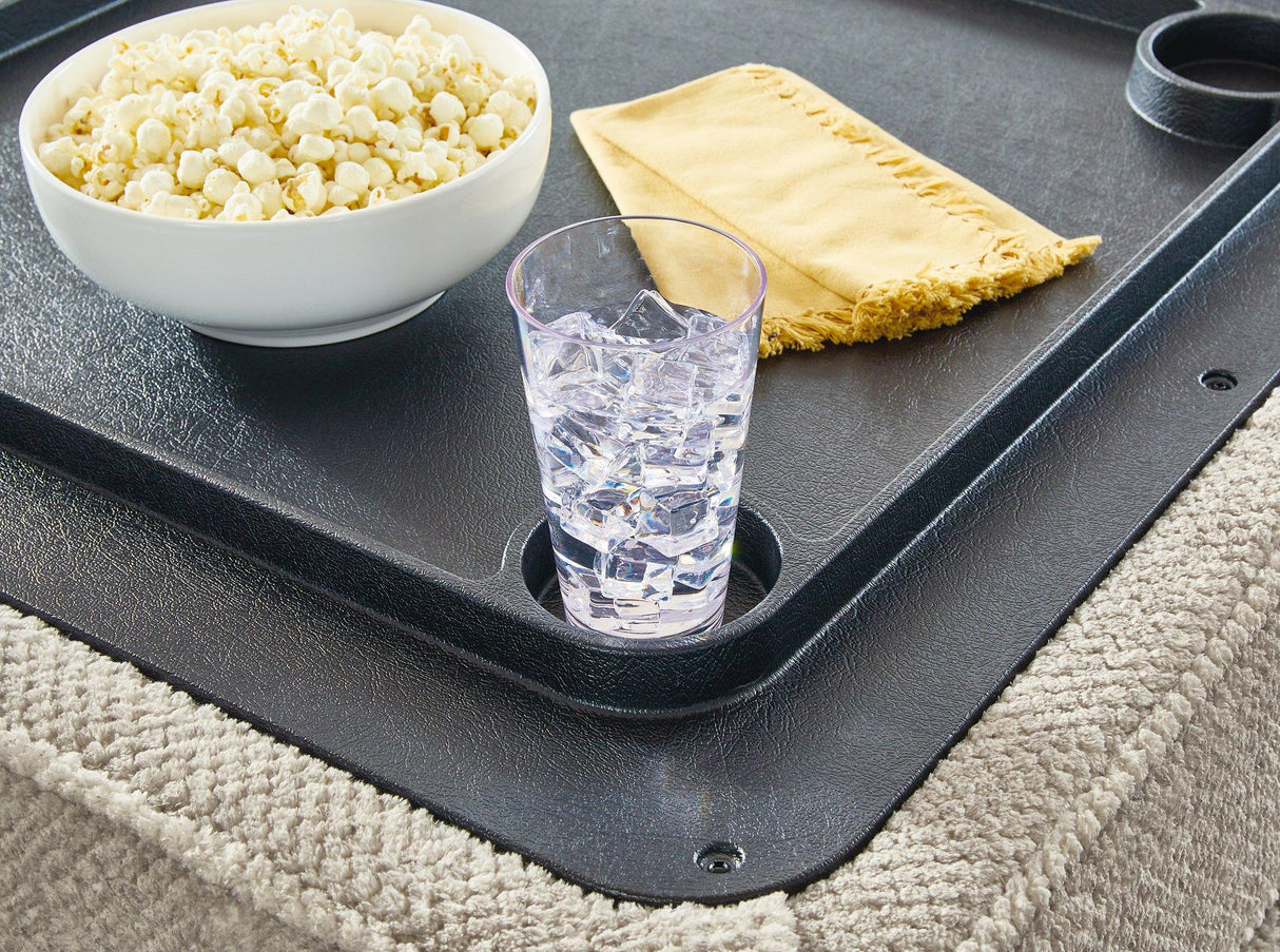 Calnita Ottoman With Storage - galleria furniture outlet