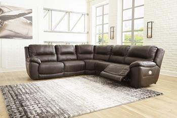 Dunleith Power Reclining Sectional - galleria furniture outlet