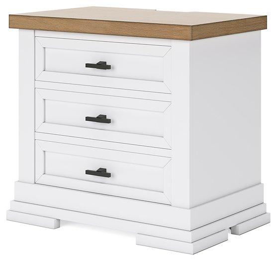 Ashbryn Nightstand - galleria furniture outlet
