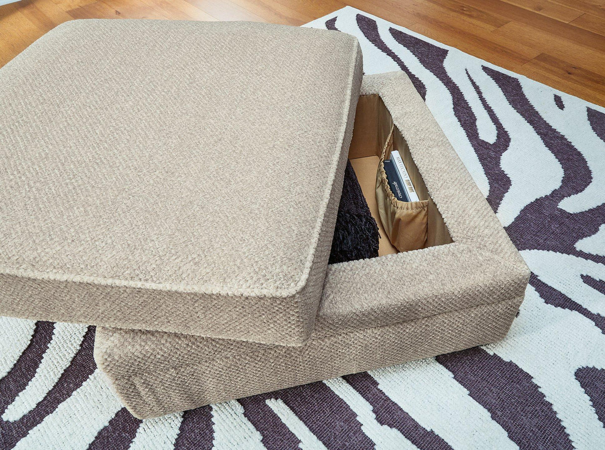 Calnita Ottoman With Storage - galleria furniture outlet