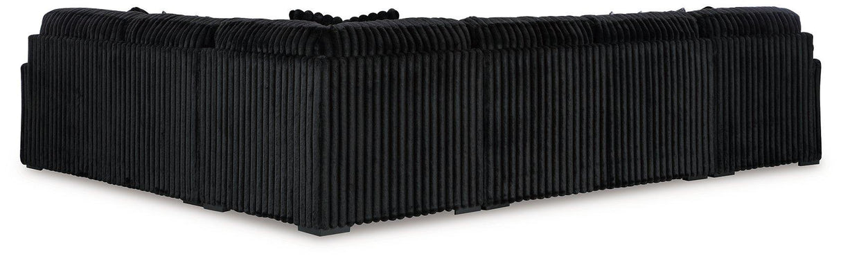 Midnight-Madness Sectional with Chaise - galleria furniture outlet