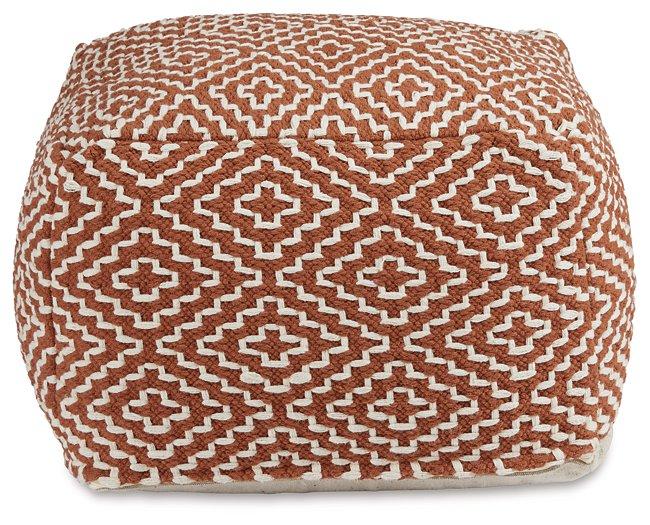 Brynnsen Pouf - galleria furniture outlet