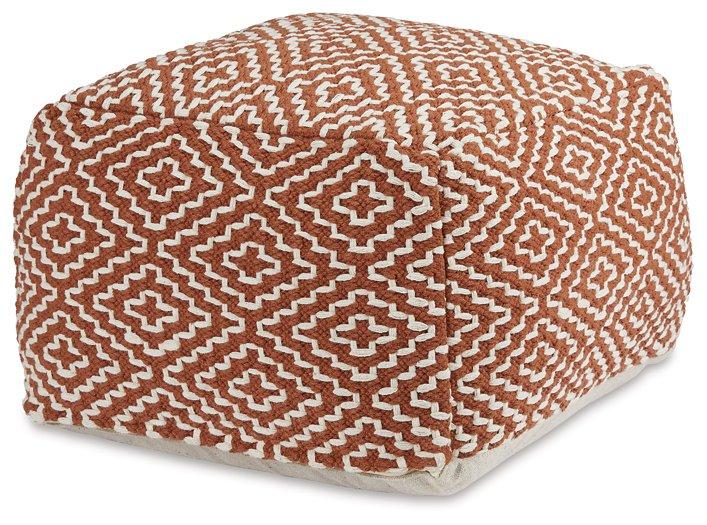 Brynnsen Pouf - galleria furniture outlet