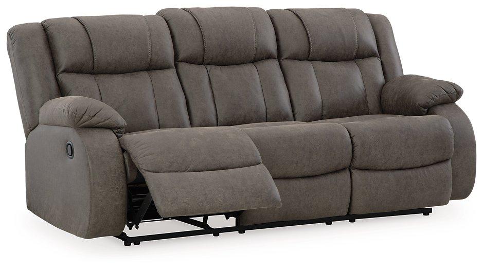First Base Reclining Sofa - galleria furniture outlet