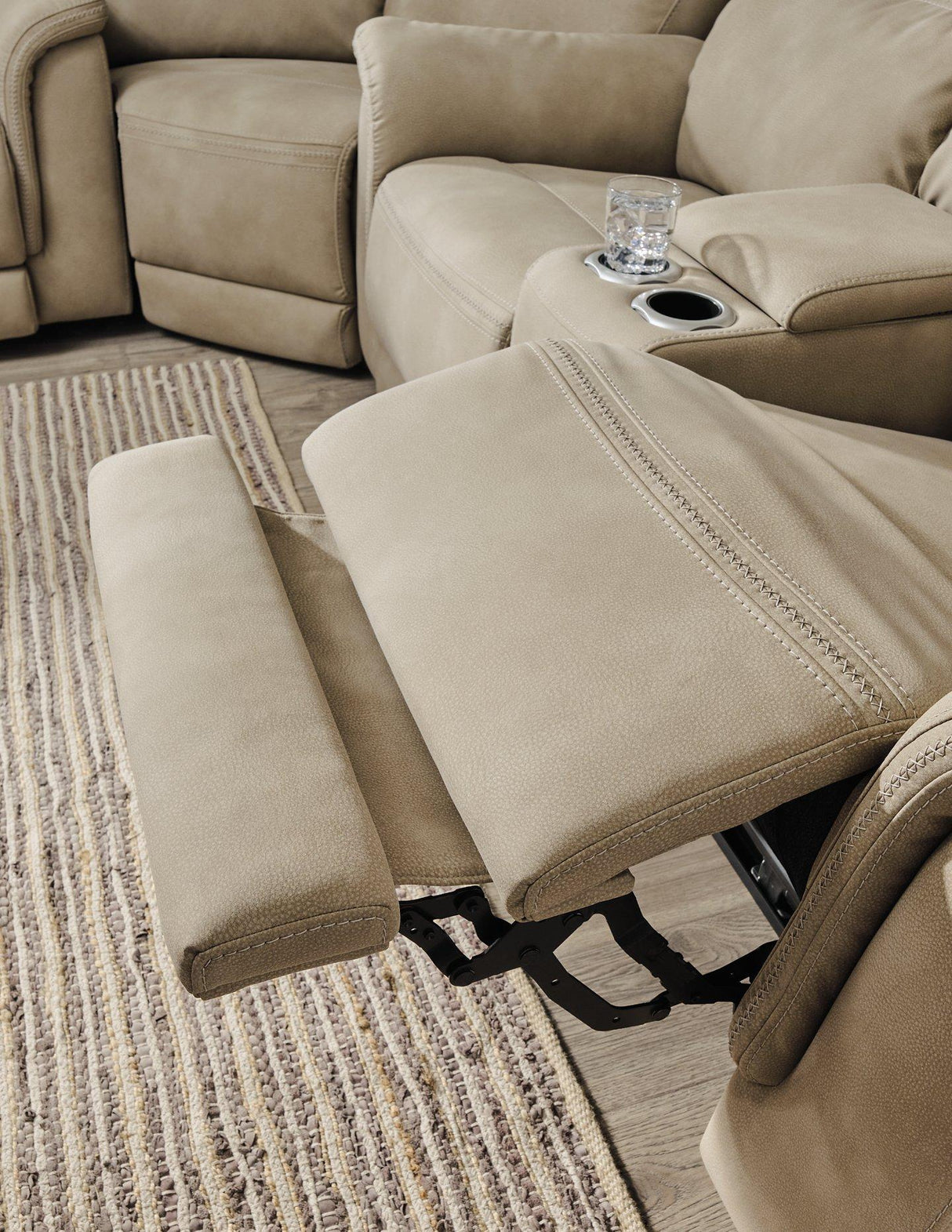 Next-Gen DuraPella Power Reclining Loveseat with Console - galleria furniture outlet