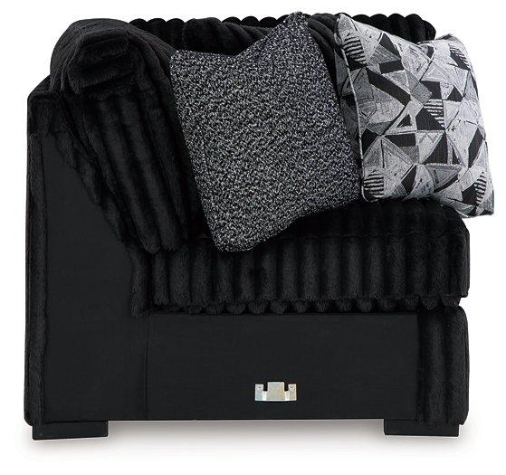 Midnight-Madness Sectional with Chaise - galleria furniture outlet