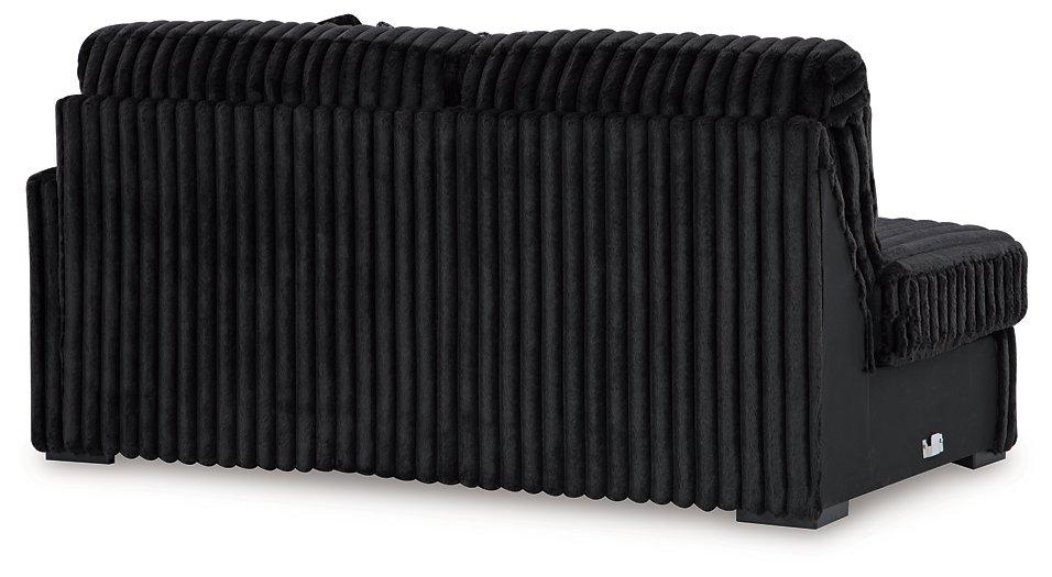 Midnight-Madness Sectional with Chaise - galleria furniture outlet