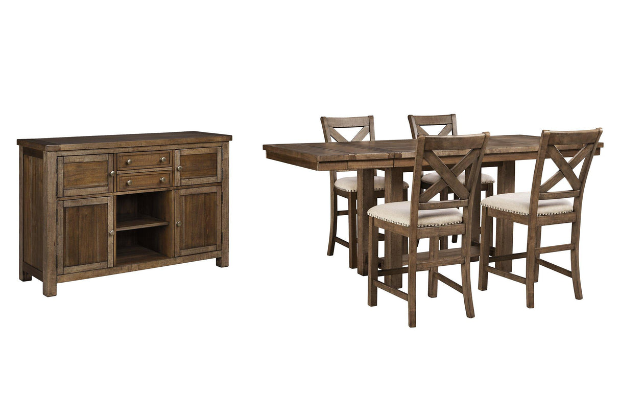 Moriville Counter Height Dining Set - galleria furniture outlet