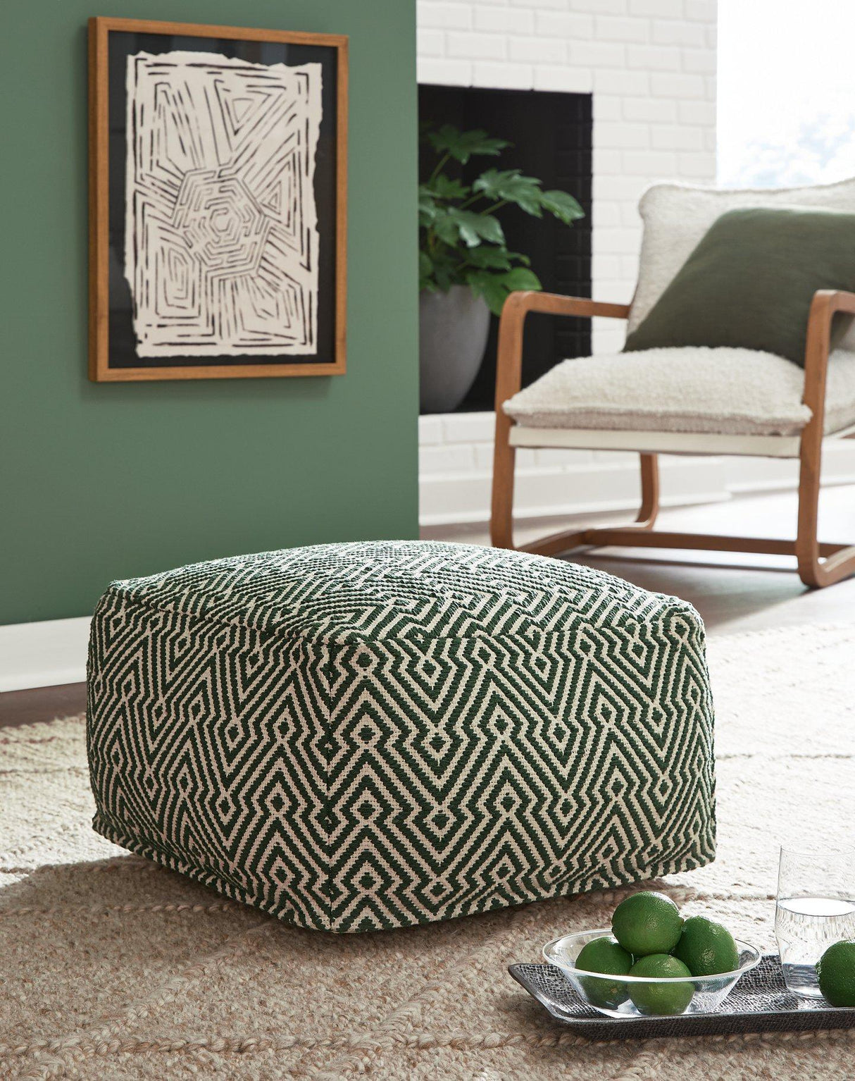 Abacy Pouf - galleria furniture outlet