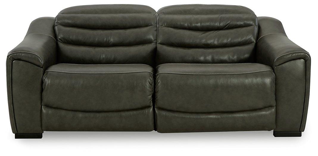 Center Line Power Reclining Sectional Loveseat - galleria furniture outlet