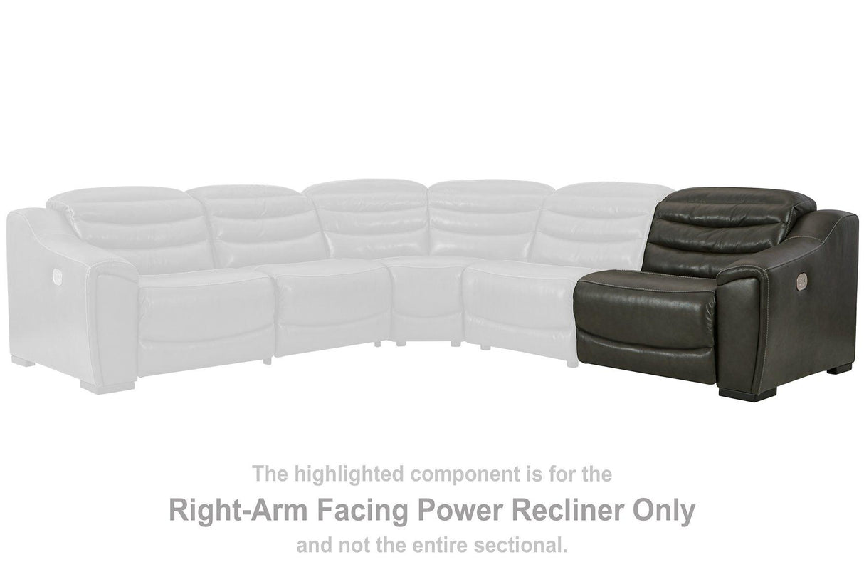 Center Line Power Reclining Sectional Loveseat - galleria furniture outlet