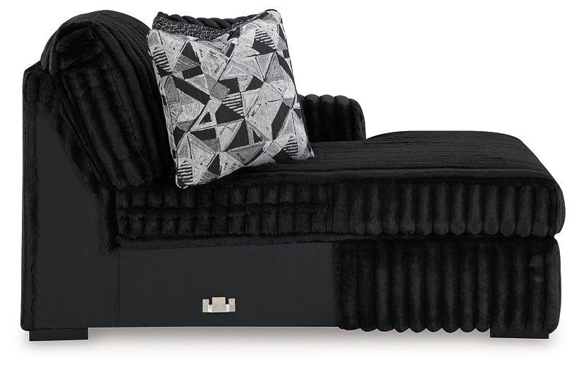 Midnight-Madness Sectional with Chaise - galleria furniture outlet