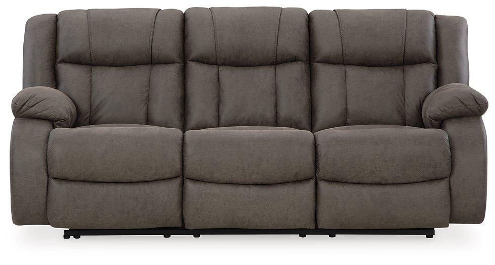 First Base Reclining Sofa - galleria furniture outlet