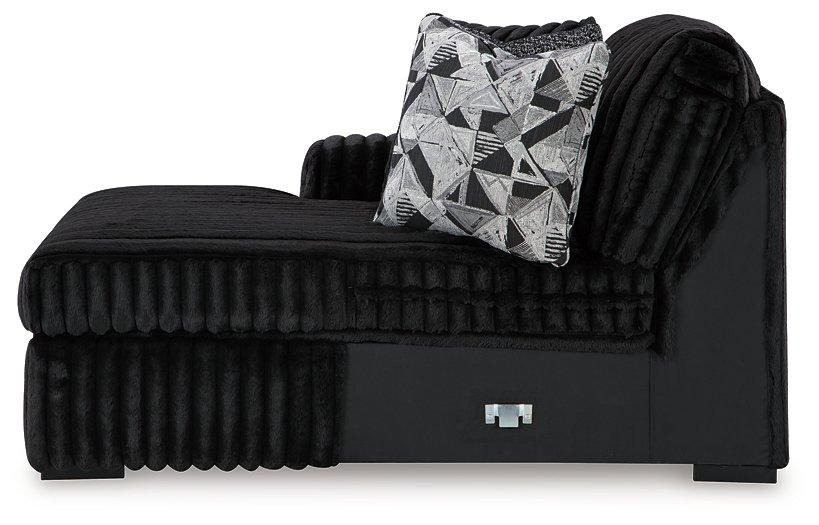 Midnight-Madness Sectional with Chaise - galleria furniture outlet