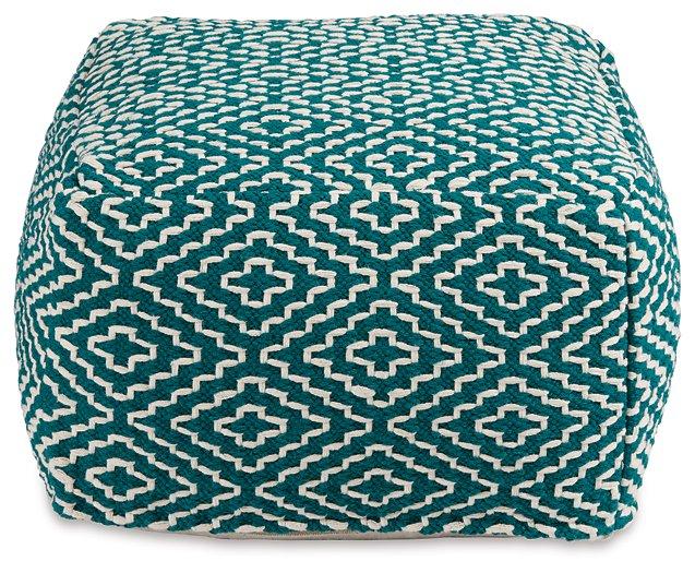 Brynnsen Pouf - galleria furniture outlet