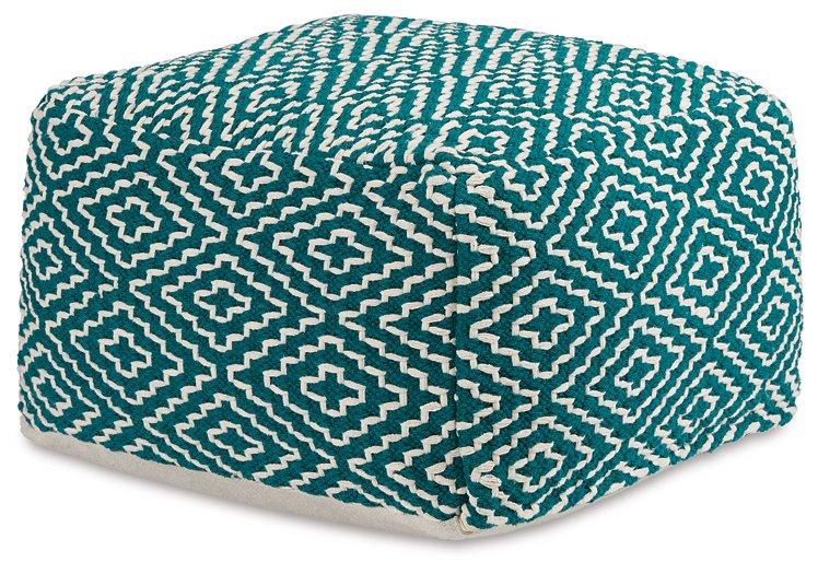 Brynnsen Pouf - galleria furniture outlet