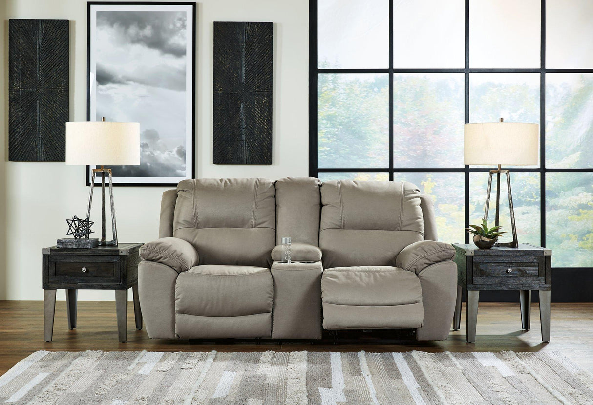 Next-Gen Gaucho Power Reclining Loveseat with Console - galleria furniture outlet