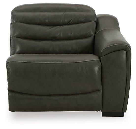 Center Line Power Reclining Sectional Loveseat - galleria furniture outlet
