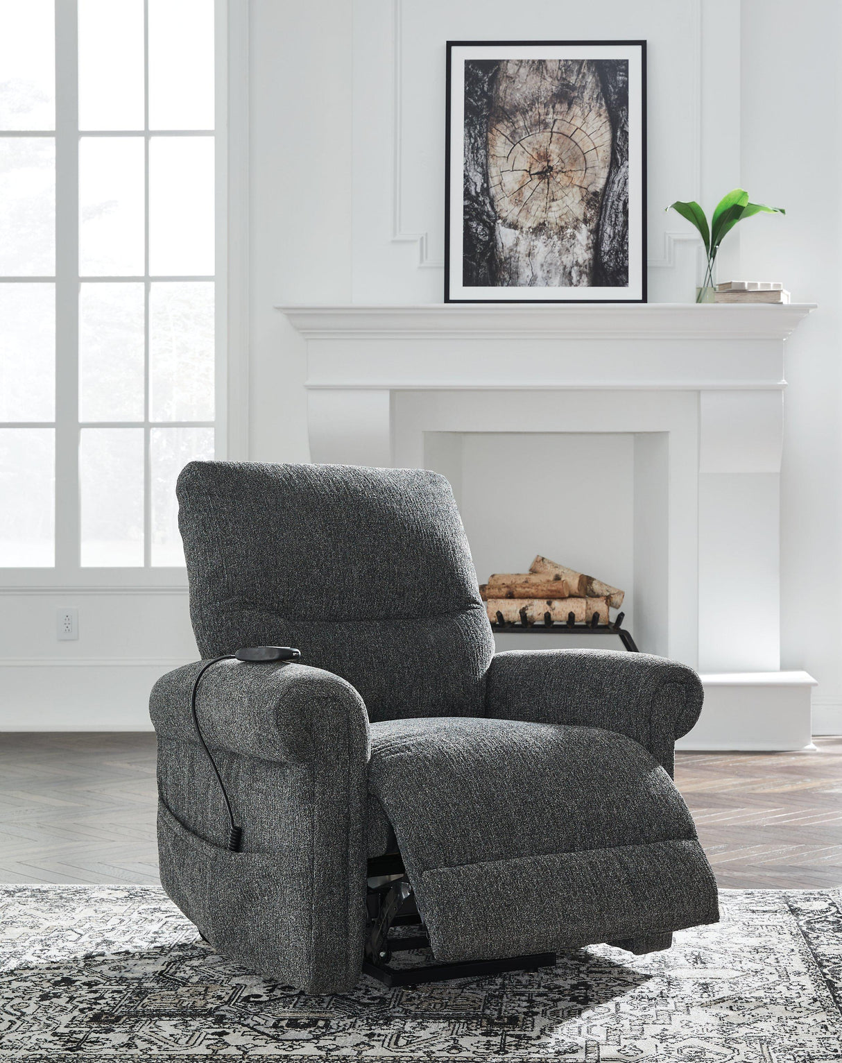 Aureta Power Lift Recliner - galleria furniture outlet