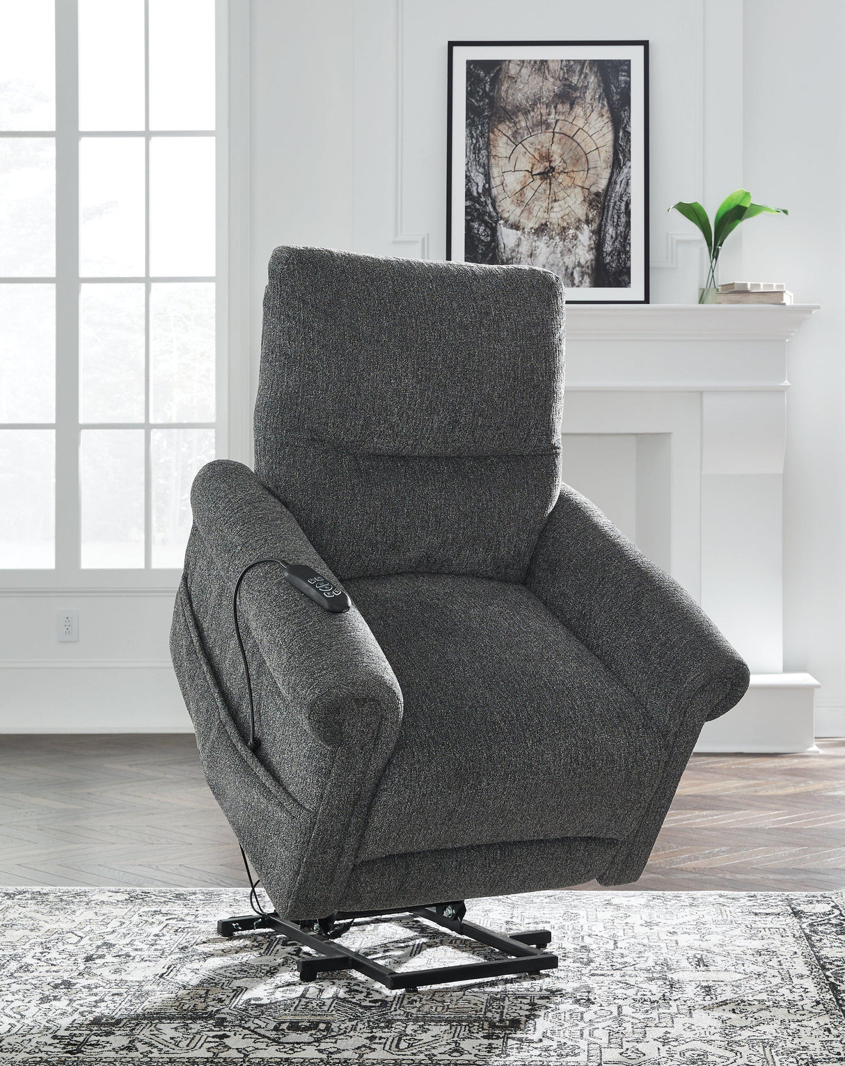 Aureta Power Lift Recliner - galleria furniture outlet
