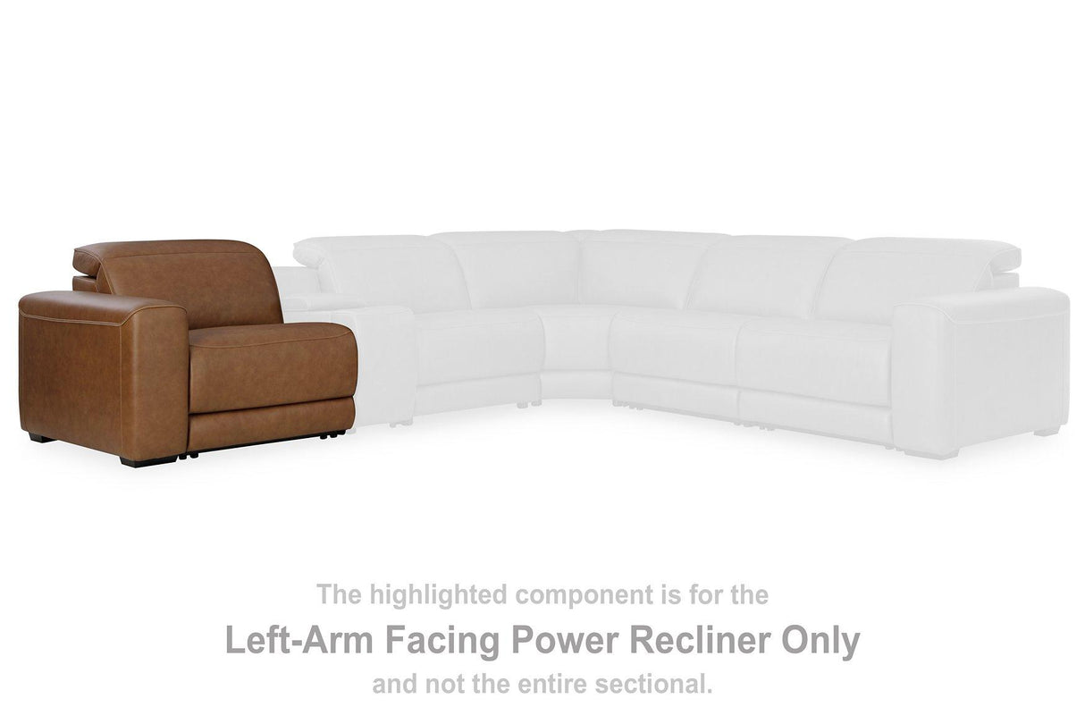 Magic Man 5-Piece Power Reclining Sectional - galleria furniture outlet