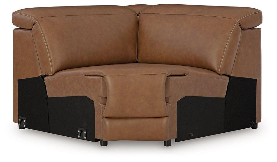 Magic Man 5-Piece Power Reclining Sectional - galleria furniture outlet