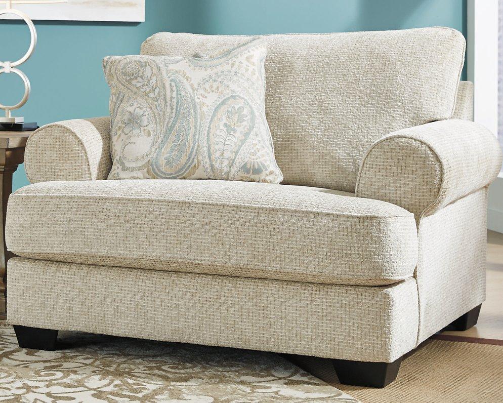 Monaghan Oversized Chair and Ottoman - galleria furniture outlet
