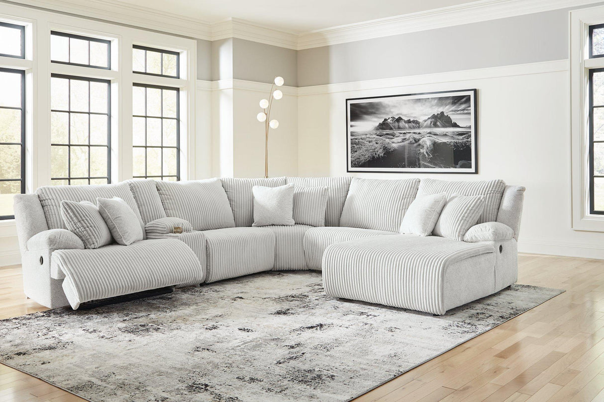 Top Tier Reclining Sectional with Chaise - galleria furniture outlet