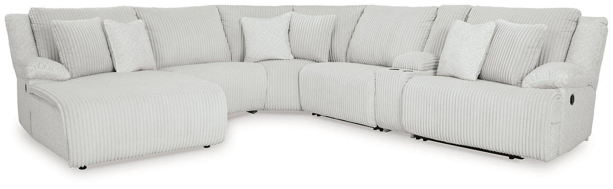Top Tier Reclining Sectional with Chaise - galleria furniture outlet