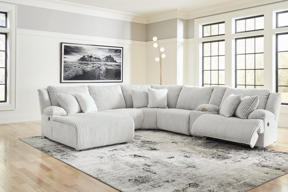 Top Tier Reclining Sectional with Chaise - galleria furniture outlet