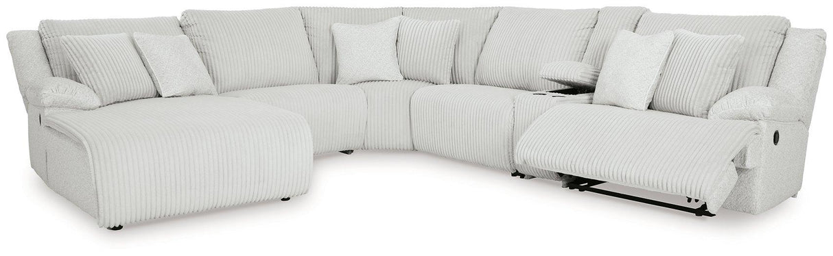 Top Tier Reclining Sectional with Chaise - galleria furniture outlet