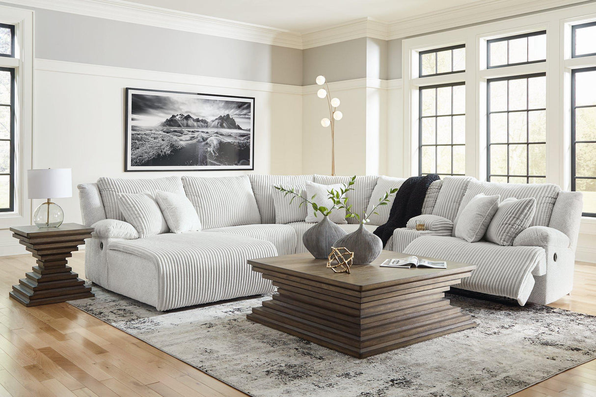 Top Tier Reclining Sectional with Chaise - galleria furniture outlet
