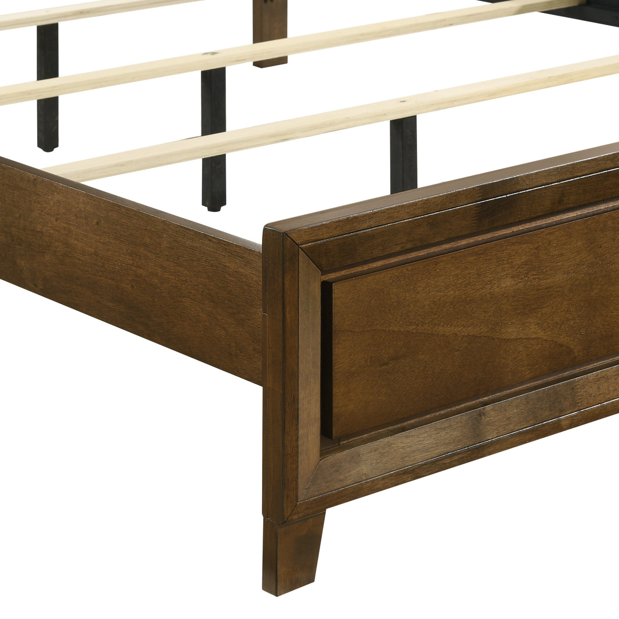Ballard 5/0 Q Headboard, Footboard & Slat Kit-Walnut