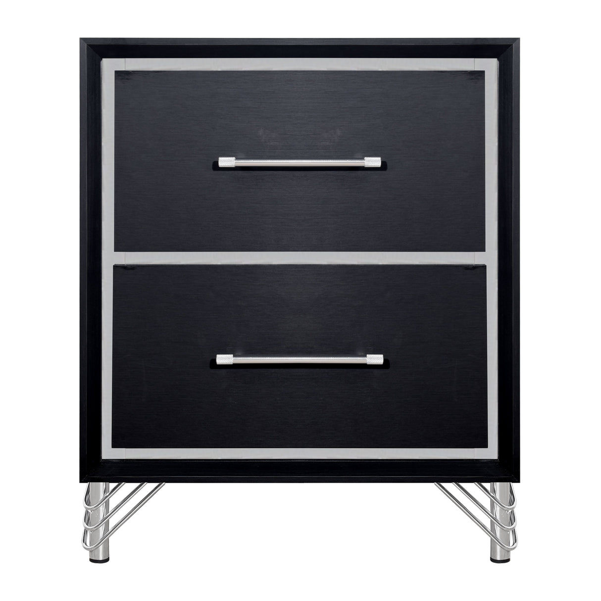 Ava 2 Drawer Nightstand-Ebony