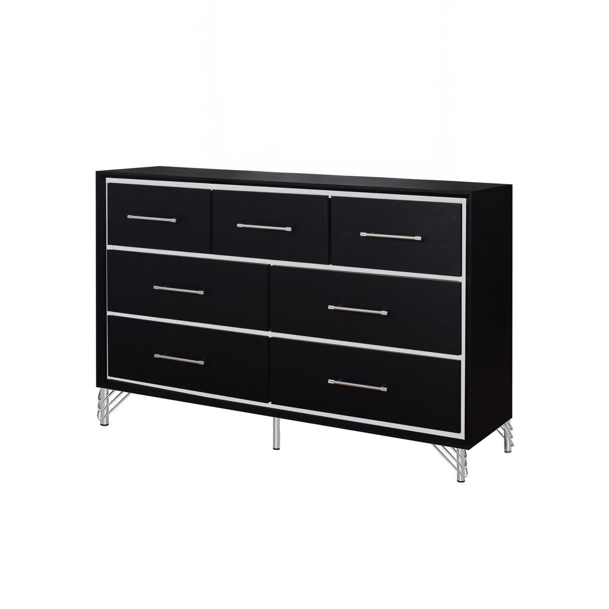 Ava 7 Drawer Dresser-Ebony