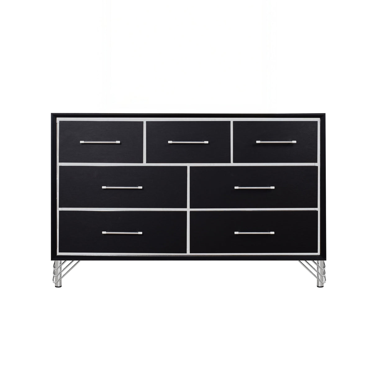 Ava 7 Drawer Dresser-Ebony