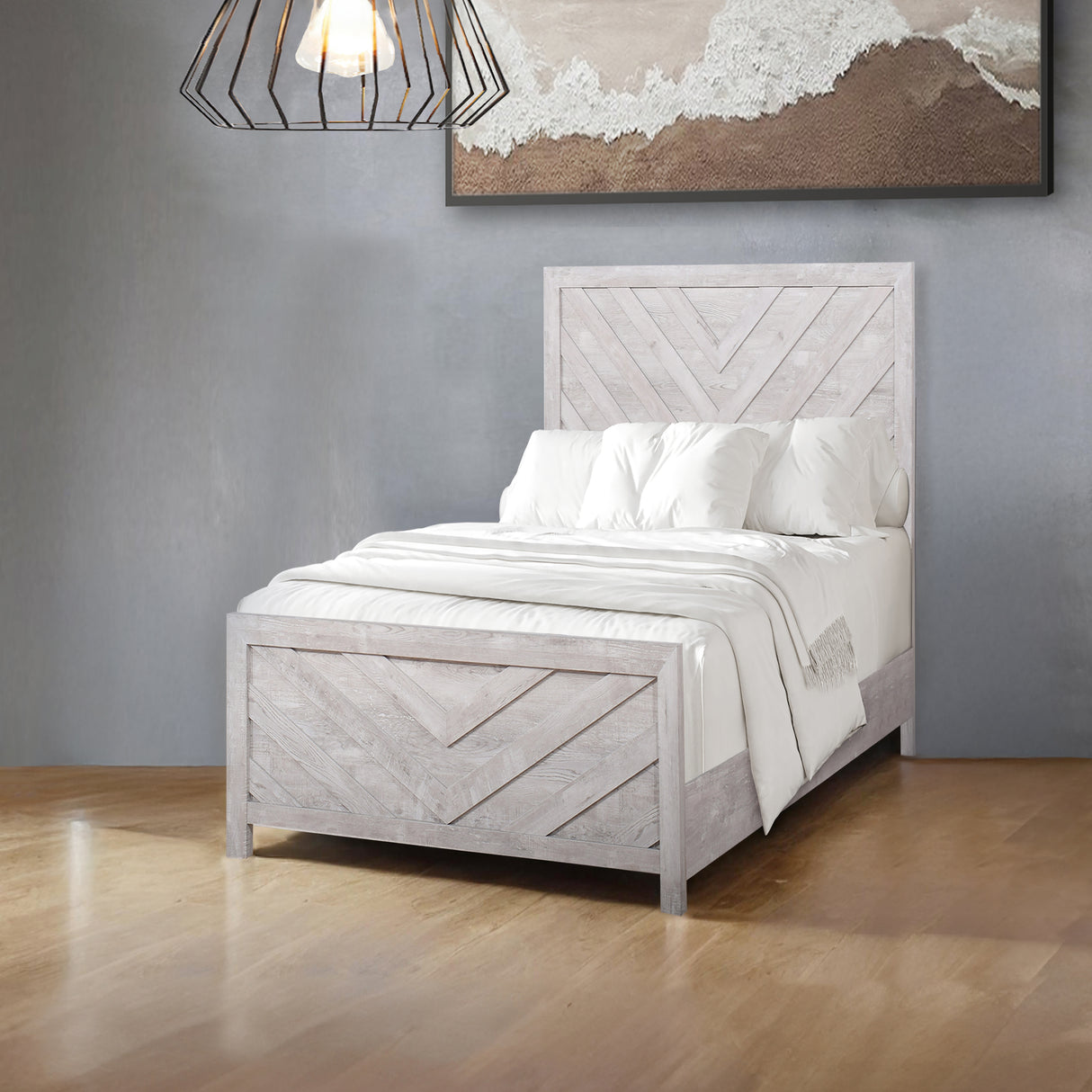 Biscayne 3/3 T Hb,Fb, & Slats-Driftwood