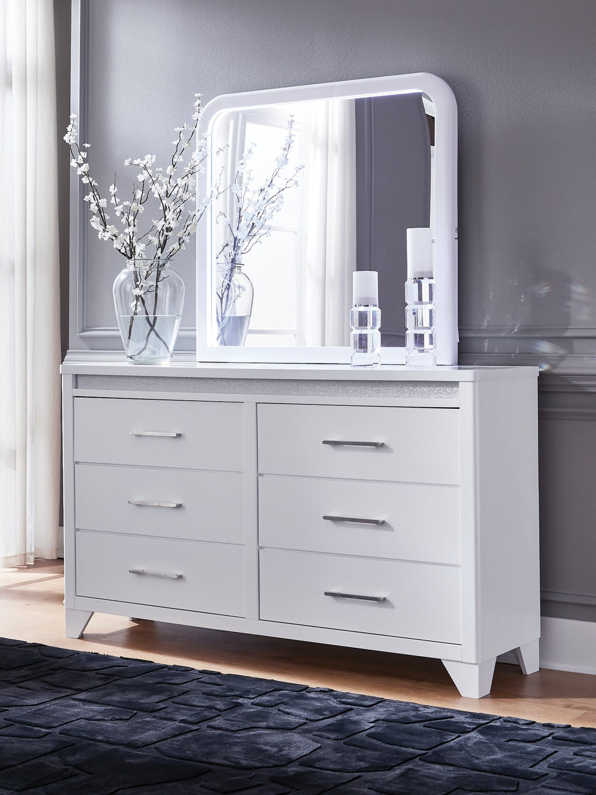 Jarlee Dresser and Mirror - galleria furniture outlet