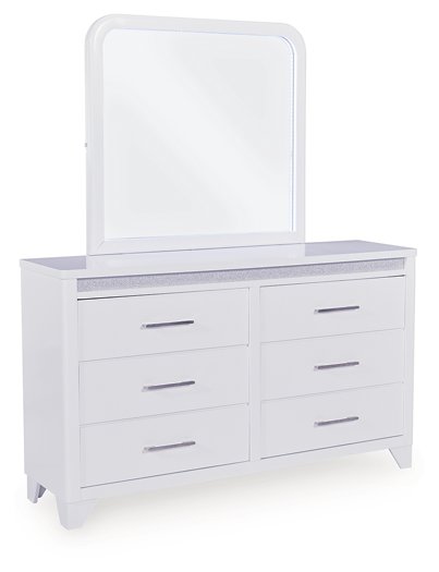 Jarlee Dresser and Mirror - galleria furniture outlet