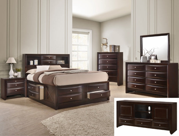 EMILY DRESSER 8 DRAWERS DARK CHERRY