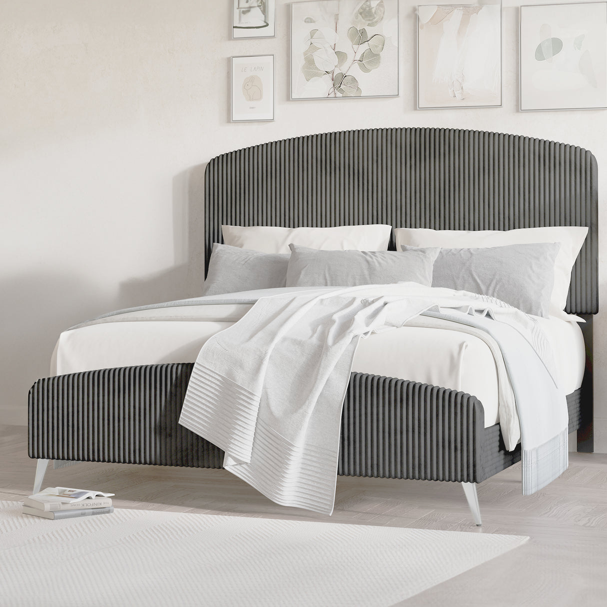 Kailani 6/6 Ek Hb,Fb, & Slats-Gray