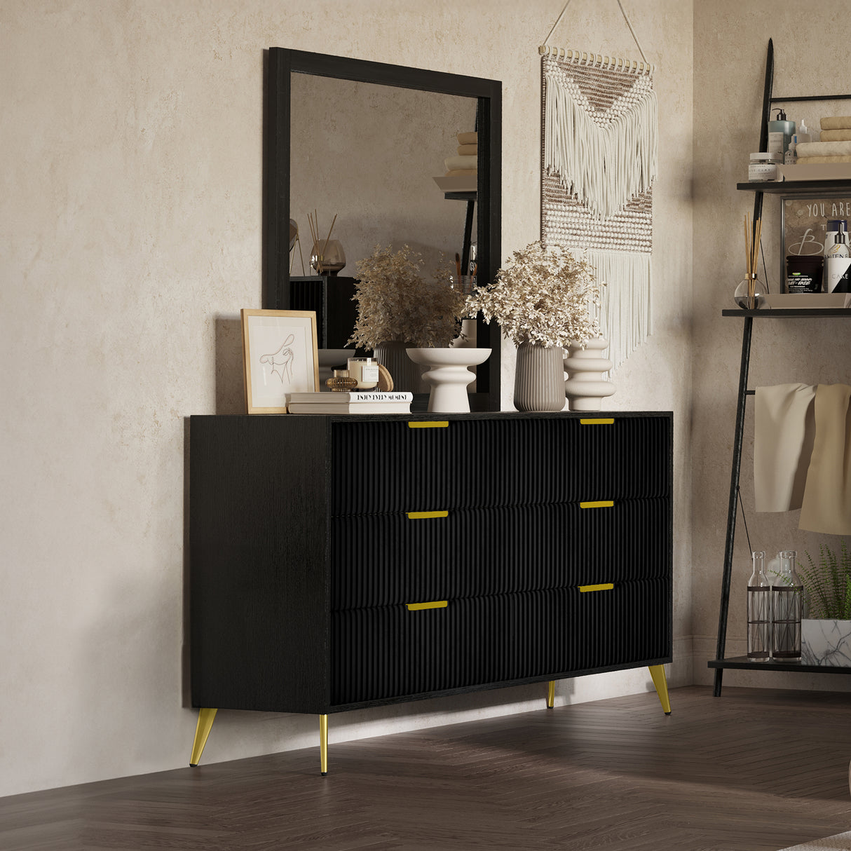 Kailani Mirror- Black