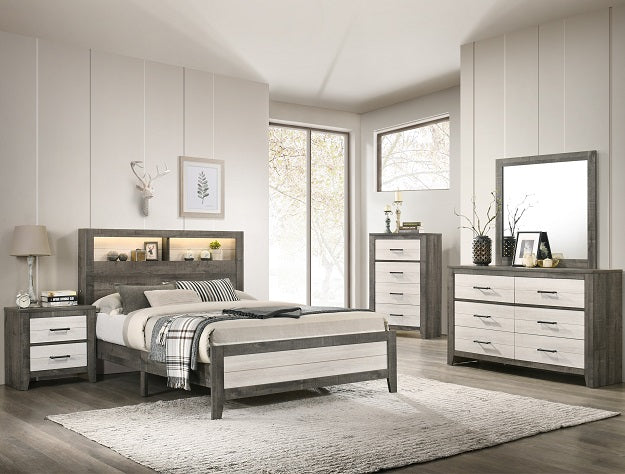 RHETT QUEEN PLATFORM BED IN 1 BOX - galleria furniture outlet